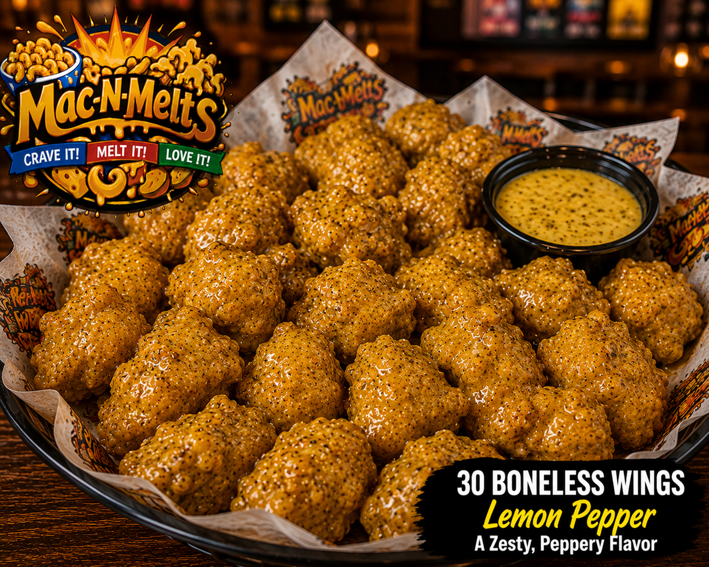 30 Wings Regular or Boneless (Choose Your Sauce)
