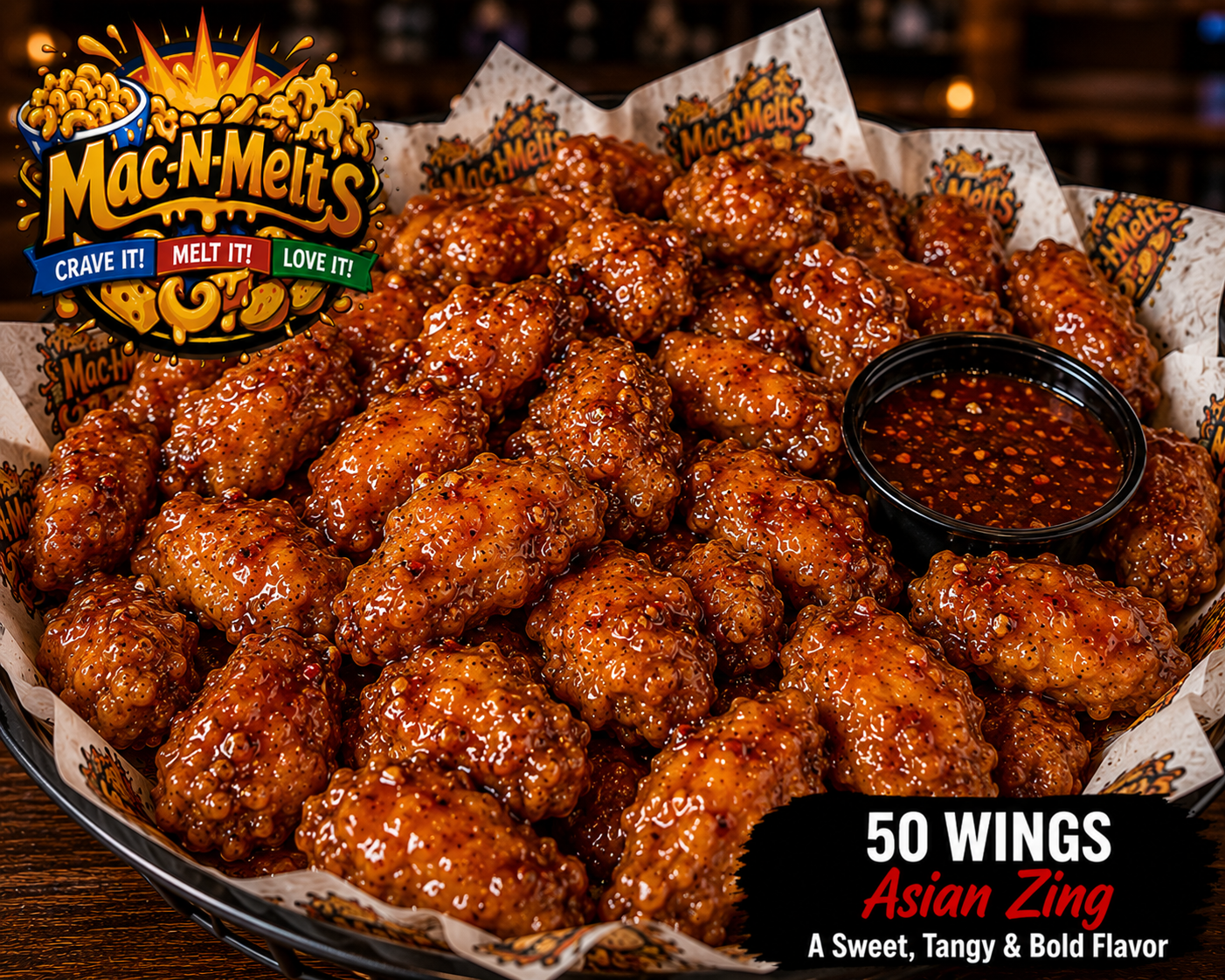 50 Wings Regular or Boneless (Choose Your Sauce)