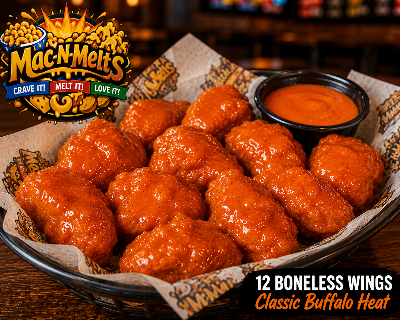 12 Wings Regular or Boneless (Choose Your Sauce)